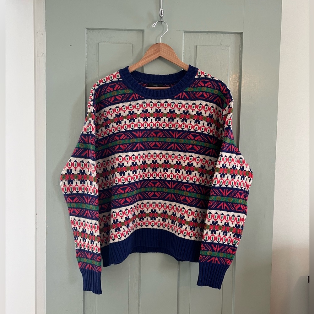 JCrew Fairisle Sweater (100% Lamb’s Wool)